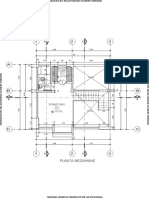 Planta Mezaninne para Cortes A y C