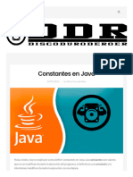 3.-Constantes en Java - Disco Duro de Roer Leido