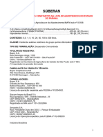 Soberan: Verificar Restrições Constantes Na Lista de Agrotoxicos Do Estado Do Parana