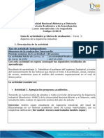 Guia de Actividades y Rúbrica de Evaluación - Unidad 2 - Tarea 3 - Aspectos de La Ingeniería Industrial