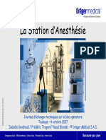 La Station D Anesthesie Aspect Technique Draeger