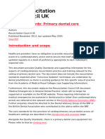 Quality Standards - Primary Dental Care