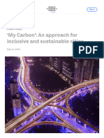 My Carbon' - An Approach For Inclusive & Sustainable Cities - World Economic Forum