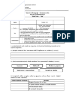 2 Ficha de Lectura Una Nueva Vida, 2° Básico A - B