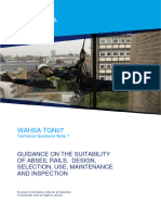 TGN07 Guidance On The Sustainability of Abseil Rails. Design Selection Use Maintenance and Inspection