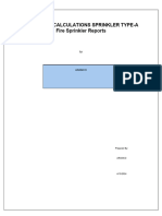 Hydraulic Calculations For SHUSHA For SPRINKLER - TYPE-A