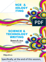 Sci-Tech Writing Training