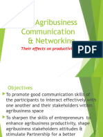 Agribusiness Communication & Networking