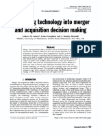 Integrating Technology Into Merger and Acquisition Decision Making