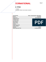 PFMD / PFHD: Characteristic Value / Characteristic / Information