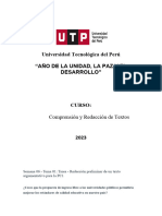 Semana 6 Redaccion Preliminar de Un Texto Argumentativo