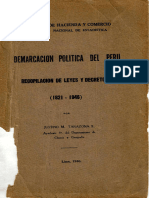 Ley de Simón Bolívar de 3 de Marzo de 1825 Que Crea Tácitamente Los Primeros Distritos Del Perú.