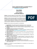 Xxiii. Reglamento Interior de La Dirección General de Seguridad Pública y Tránsito Del Municipio de Tulum, Quintana Roo