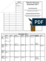 Service Rota November 2011