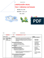 PLANIFICACIÓN ANUAL, MATEMATICA Y CS NATURALES 2.023 - 4 y 5-1