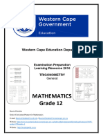 Trigonometry Question Papers