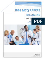 Combined Book Medicine 2005 - 2019 (1998 AL - 2012 AL) MCQ