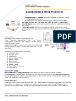 ICT Productivity Tools 1. Word Processing Using MS Word Module