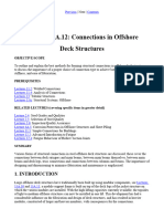 Connections in Offshore Deck Structures