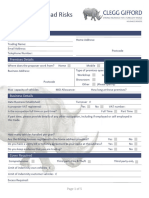 Motor Trade Road Risks Quote Form