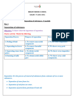 E - Module of Grade-6. Separation of Substances