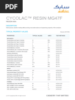 SABIC Cycolac MG47F