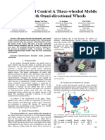 Kinematics and Control A Three-Wheeled Mobile Robot With Omni-Directional Wheels