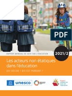 Les Acteurs Non Étatiques Dans L'éducation: Qui Décide ? Qui Est Perdant ?