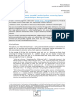 Judgment Almeida Arroja v. Portugal - Conviction For Statements About MEP and His Law Firm Concerning Oporto Hospital Dispute Disproportionate