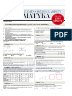 Wyborcza Maj 2022 Egzamin Ósmoklasisty Matematyka