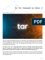 How To Use The Tar Command On Linux A Complete Guide