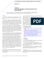 Approximating The Shear Strength of Cohesive Soils by The Handheld Vane Shear Device