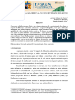 Impacto Da Educação Ambiental Na Conscientização Dos Alunos Com