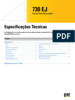 Cat 730 EJ - Especificações Técnicas