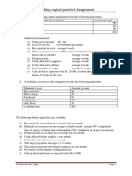 Working Capital Assignment