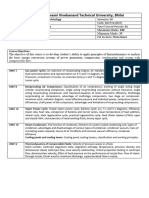 B Tech Syllabus of Mechanical 4th