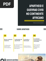 Apartheid e Guerras Civis em África