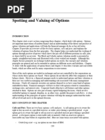 20 Spotting and Valuing of Options