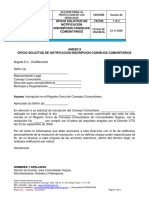 Anexo 5. Oficio Solicitud de Notificacion Inscripcion Consejos Comunitarios