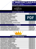 Tabela 2 - Produtos Importados