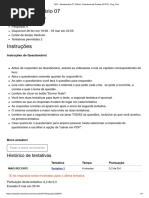 Q07 - Questionário 07 - 2024A - Estruturas de Pontes (67473) - Eng. Civil