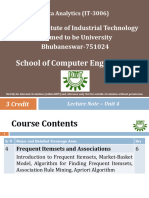 Unit 4 - DA - Frequent Itemsets and Associations