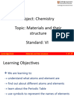 1 - Cambridge - VI - Chem - Unit 2.5 - Materials and Their Structure