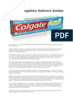 Colgate Logistics Delivers Smiles