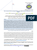 Case Report Rare Cesarean Section Scar Ectopic Pregnancy Successfully Treated by Methotrexate: A Case