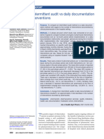 Comparison of Intermittent Audit Vs Daily Documentation of Pharmacist Interventions