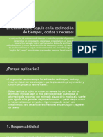 3.2 Lineamientos A Seguir en La Estimacion de Tiempos Costos y Recursos