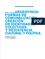 Los Afroargentinos Formas de Comunalización de Identidades Colectivas