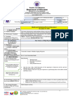 Melc-: Health and Optimizing Physical Education 1 Date November 15, 2023 I. Objectives