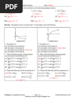 Worksheet A Key Topic 2.11 Logarithmic Functions